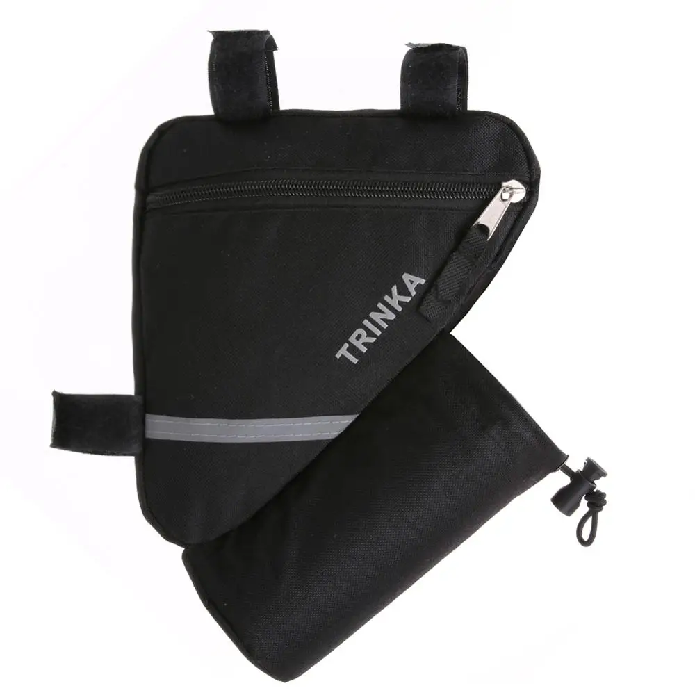 Треугольная велосипедная сумка с сумкой для бутылки водой на переднюю раму