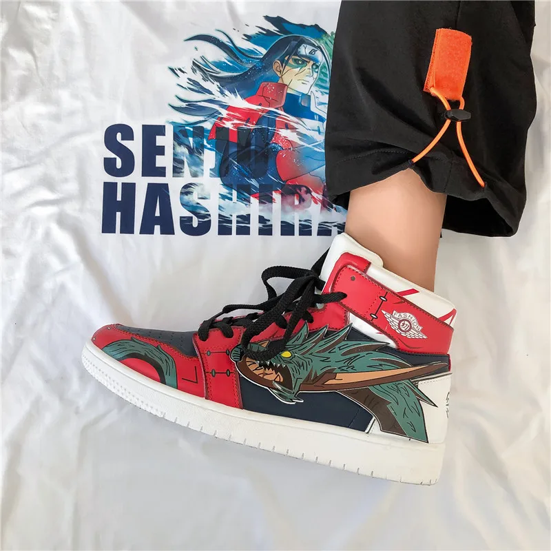 

Fire shadow joint men's shoes sports shoes autumn trend student sports shoes high top board shoes anime shoes chunky sneakers