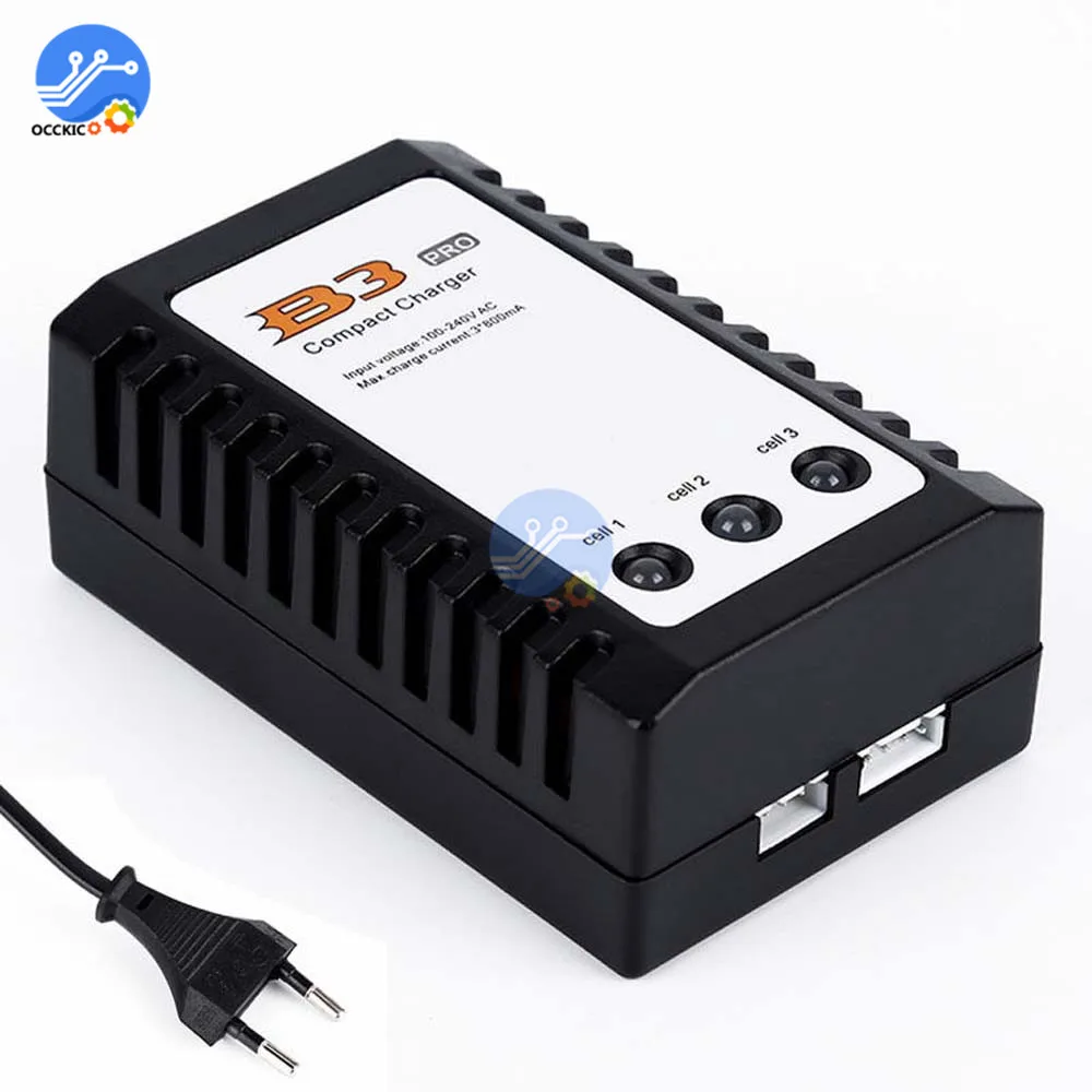 Для iMaxRC iMax B3 Pro Compact 2S 3S Lipo Balance зарядное устройство 110-240 В переменного тока для радиоуправляемого вертолета
