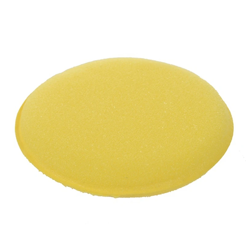

5 x Yellow Car Wax Polish 5Inch Foam Sponge Pads & 12X 5 Inch Buffing Waxing Polishing Sponge Pads Drill Adapter Kit