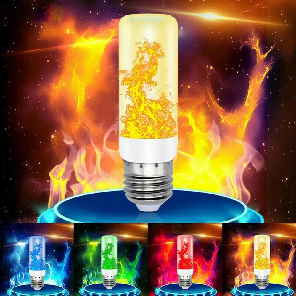 Светодиодный светильник E27 лампа с эффектом пламени мерцающей эмуляцией 5 Вт