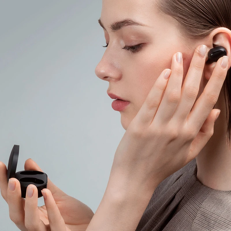 Оригинальные спортивные наушники Air Dots 2 Xiaomi Redmi Airdots S Bluetooth 5 0 гарнитура TWS для Mi 11