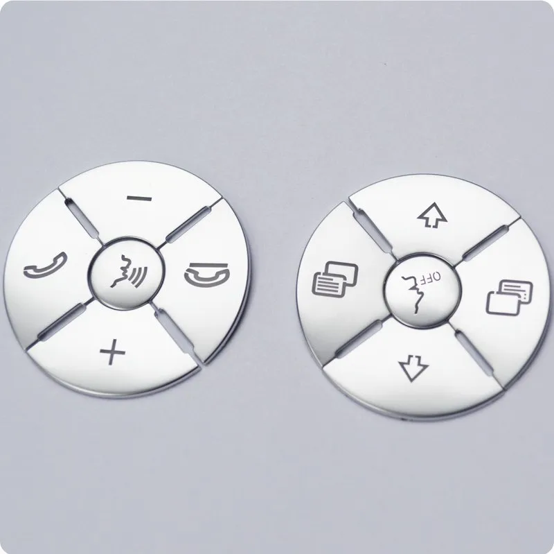 10 комплектов кнопки рулевого колеса ABS отделочные Чехлы защитные наклейки на