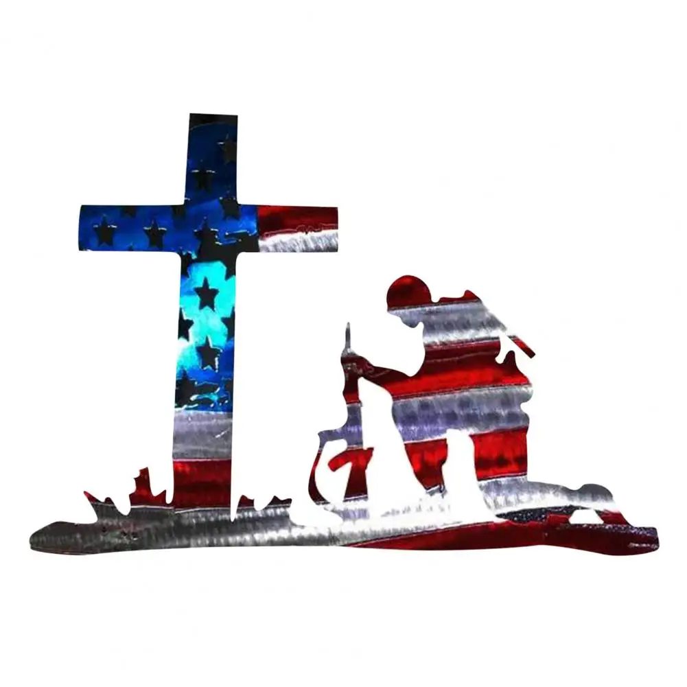 

60% Hot Sales!!! Stake Decor Wide Application Rust-resistant Alloy Kneel Soldier Shape Marker Decor for Garden