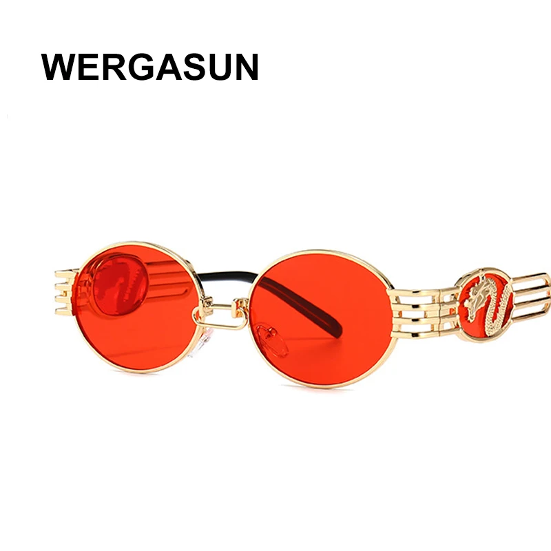 WERGASUN классические готические солнцезащитные очки в стиле стимпанк для мужчин и