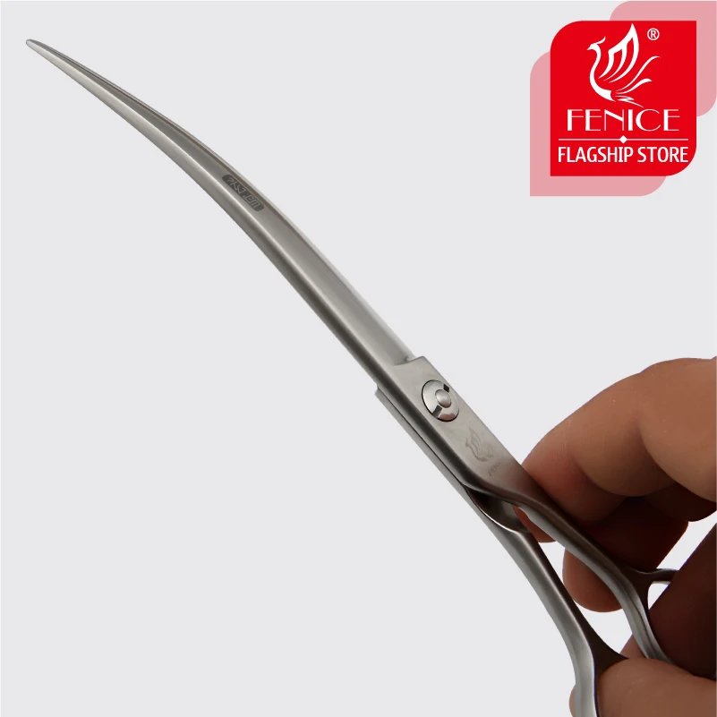Fenice изогнутые профессиональные ножницы для домашних животных ножницы для стрижки для собак и кошек Япония 440C 6,0/6,5/7,0/7,5 дюймов Собака Щенок Собака ножницы для стрижки животных