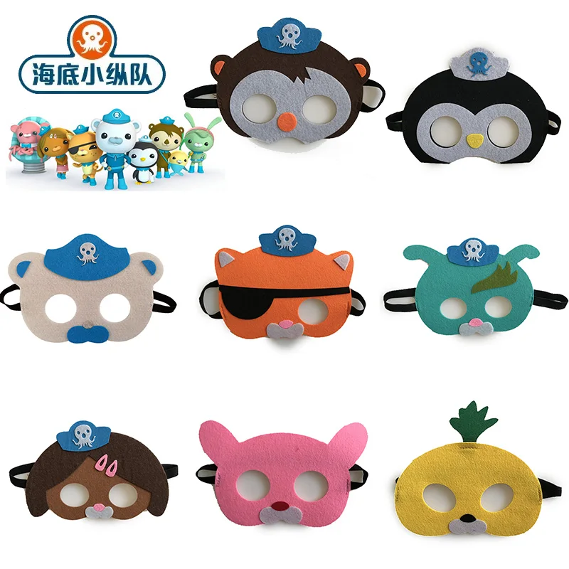 

Octonauts mask Toddler Halloween role play Costumes Cape with Mask for Kwazii Barnacles Dashi Peso Cosplay kids birthday gift