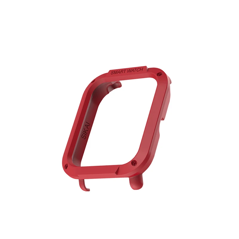 Red Plastic Для Amazfit Bip чехол SIKAI защитный жесткий бампер чехол для Huami midong Bip Lite Смарт-часы PC Оболочка Легкий разноцветный - Цвет: Red Plastic