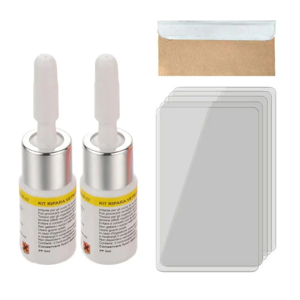 

Car Cracked Glass Repair Kit Windshield Nano Repair Liquid Auto Window Windshield DIY-Tools Glass Scratch Fluid Set