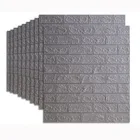 Водостойкая кирпичная настенная плитка, Самоклеящиеся 3d панели из пеноматериала, домашний декор, белые водостойкие наклейки для ванной