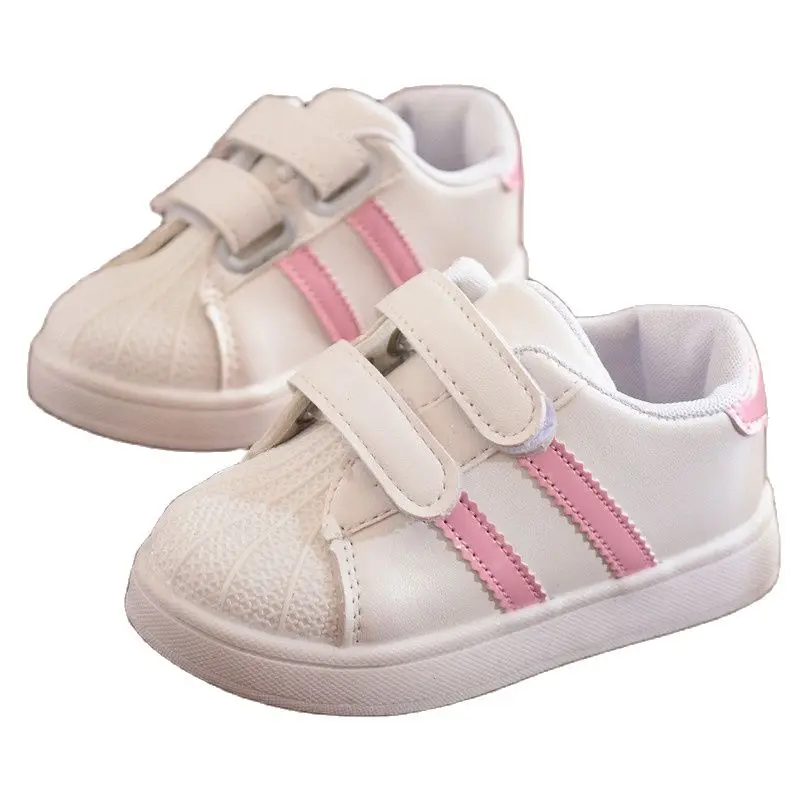 

Кроссовки Детские на мягкой подошве, Нескользящие, удобные, повседневная спортивная обувь для начинающих ходить мальчиков и девочек, белые