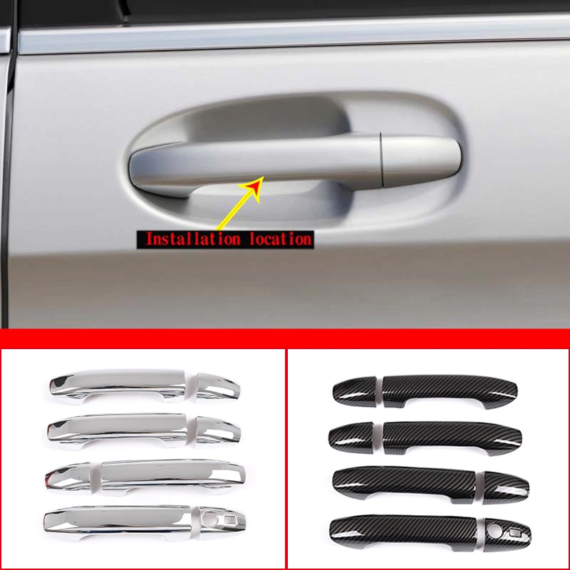 

Крышка автомобильной наружной дверной ручки, для Mercedes-Benz V-Class W447 2015-2021, ABS, хромированная, защитные крышки, наклейка, отделка, 8 шт.