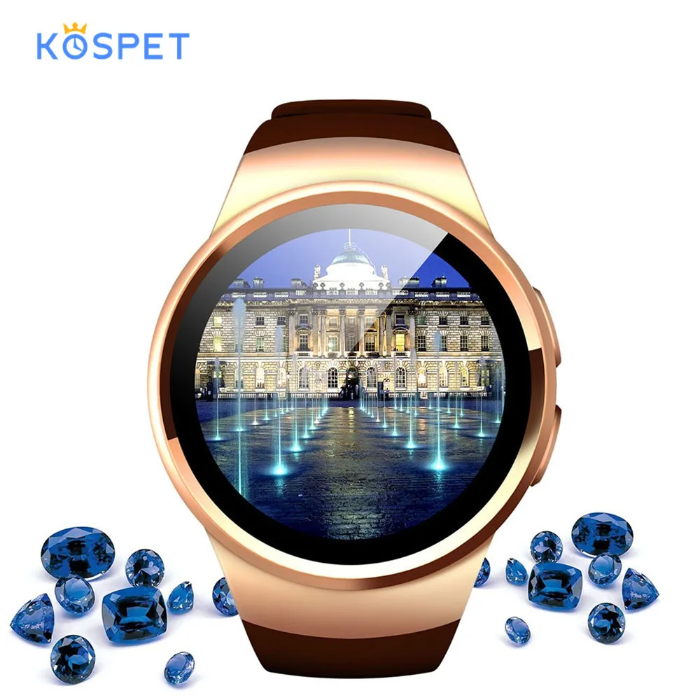 Смарт-часы KOSPET KW18 с Bluetooth и функцией вызова для мужчин и женщин, на весь экран, поддержка SIM и sd-карт, бизнес Смарт-часы для ios, Android, телефона