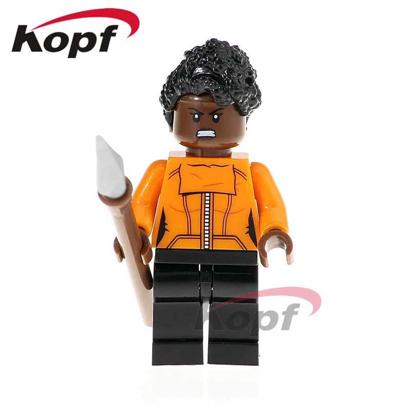 Одиночная фигурки Черная пантера Erik Killmonger Okoye образование Ulysses Klaw Кирпичи Строительные блоки куклы детские игрушки XH 806