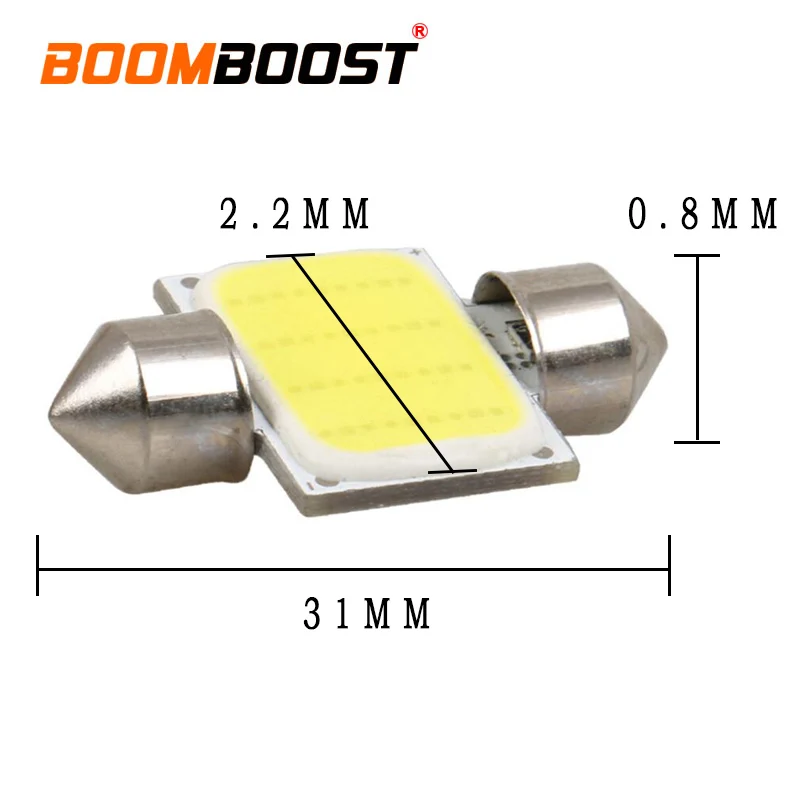 2 шт. Автомобильные светодиодные лампы 31 мм c5w 0 6 W COB|c5w 31mm|led light car canbuscob |