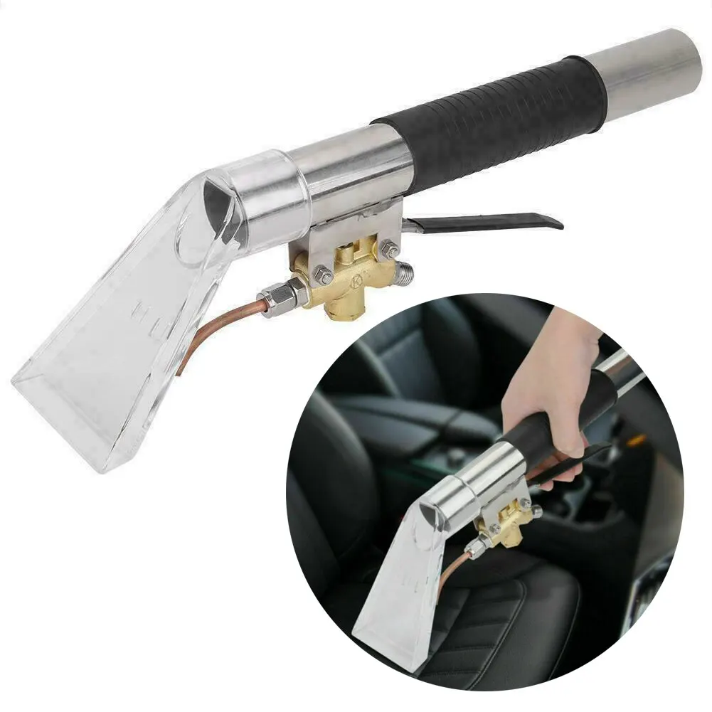 

Upholstery High Pressure Steam Carpet Cleaning Furniture Extractor Vehicle Detail Wand Hand Clean Tool Stainless Steel