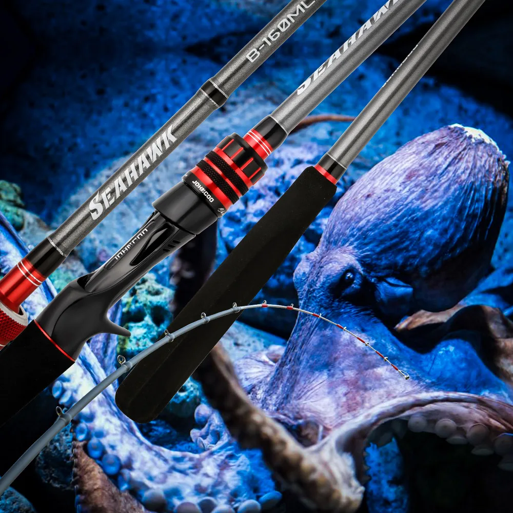 

Рыболовная удочка-Осьминог с чувствительным наконечником, удочка для лодки для джиггинга, 1,6 м/1,75 м, мощная для крупной рыбы