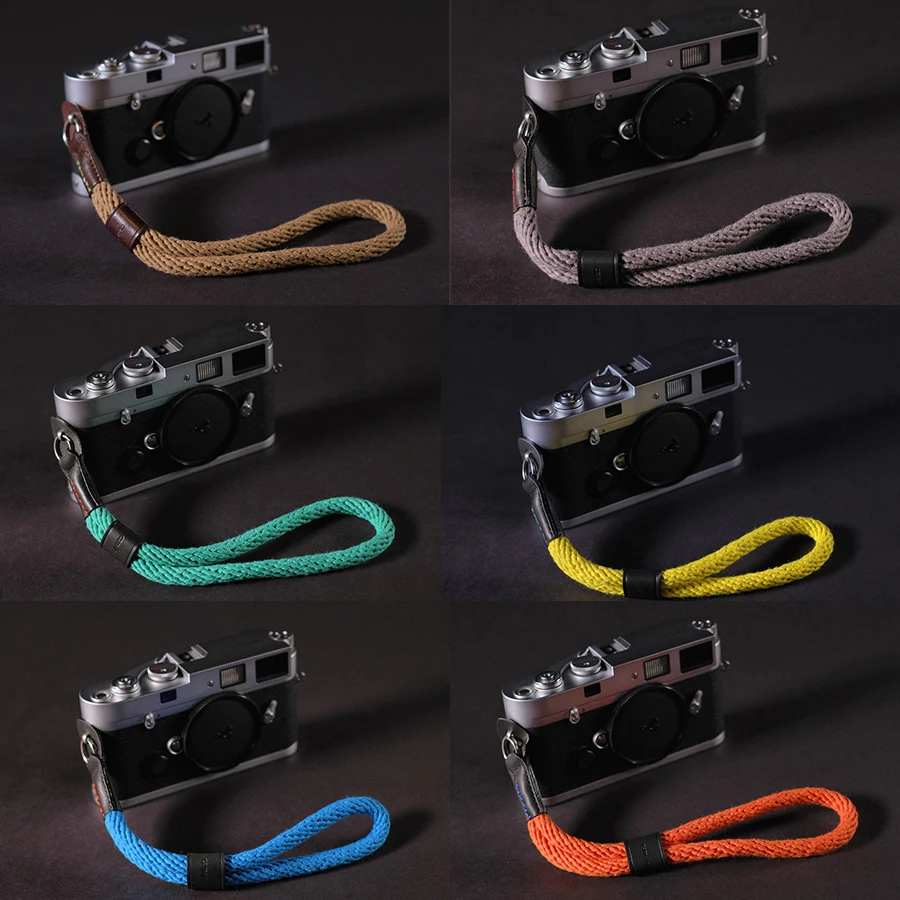 

cam-in WS022 Camera Wrist Strap Cowskin Cotton tape Leather DSLR spire lamella Hand Belt Wristband For Leica Digital SLR Camera