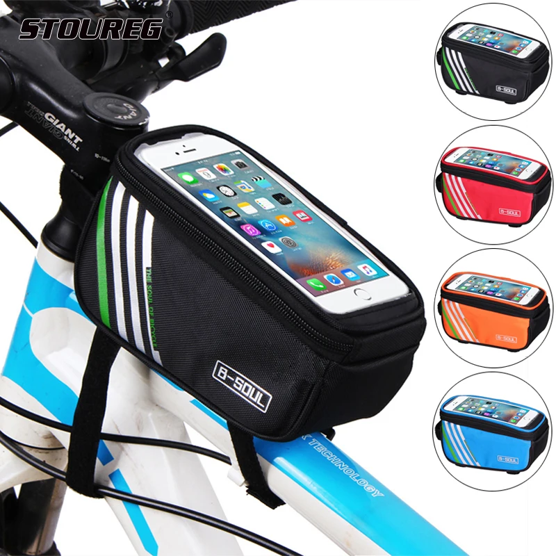 Водонепроницаемая велосипедная Передняя сумка с сенсорным экраном 5 7 дюйма Рама