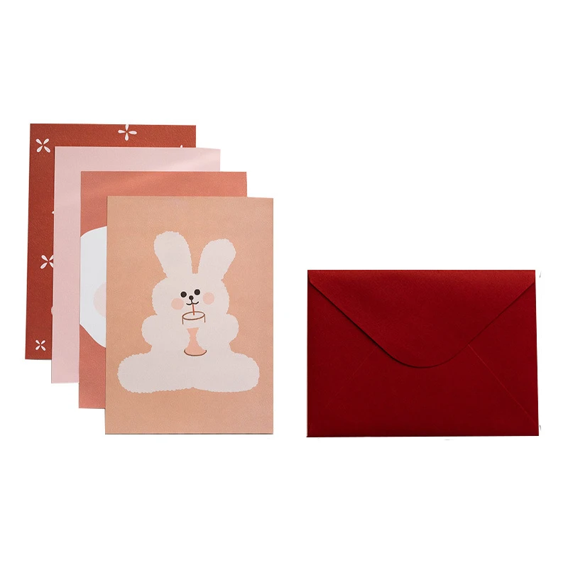 

Small FreshStudent Letter Paper Envelope Set Handwritten Texture Manuscript Paper Creativity Gift Letterhead