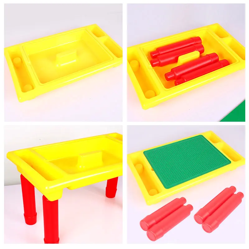 Детский рабочий стол Классические блоки с 24 конструкциями креативные кубики для