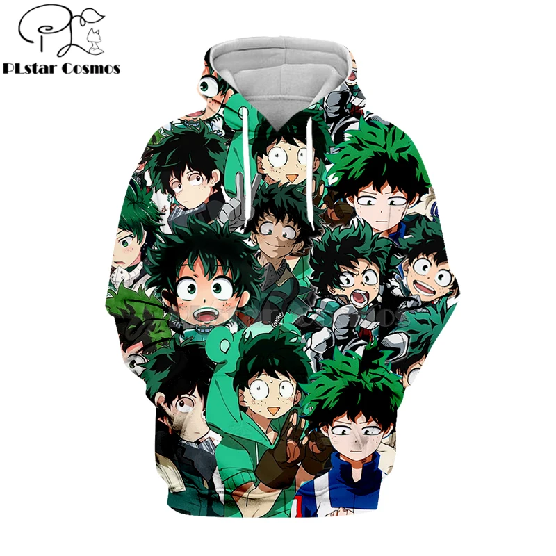 Толстовки/свитшоты PLstar Cosmos в японском стиле Моя геройская Академия с 3d рисунком