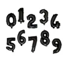 Воздушные шары из фольги в виде цифр, черные, 16329 дюймов