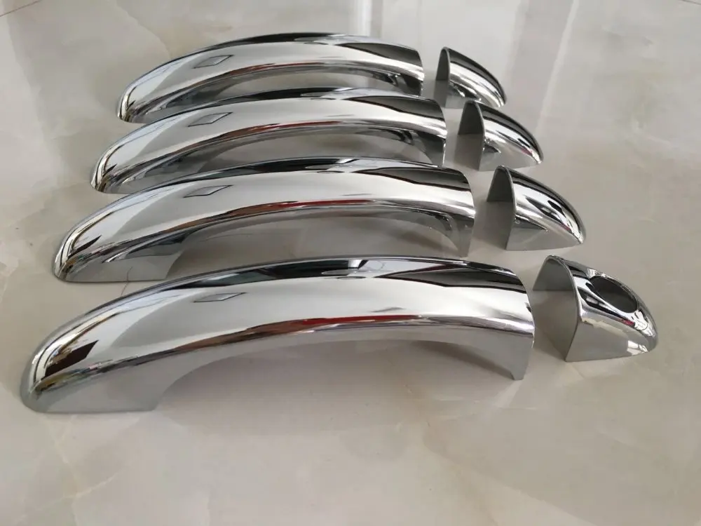 8 шт. хромированная накладка на дверную ручку из АБС пластика для VW Touareg первого