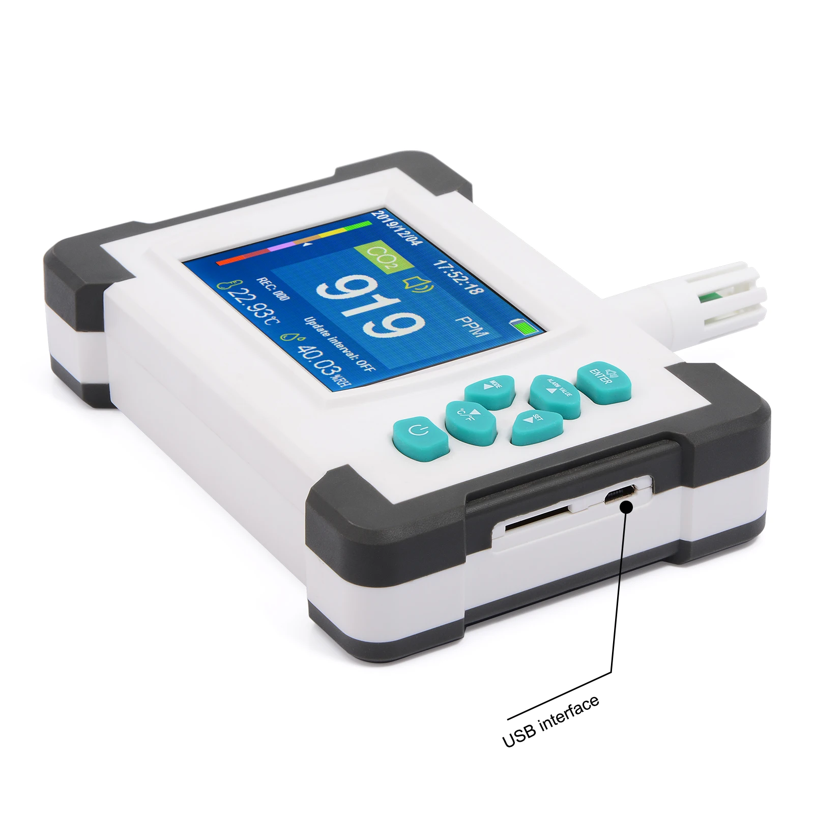 FOSHIO Carbon Dioxide Detector Meter Portable CO2 Monitor Sensor Air Quality Public Industrial Agriculture Gas | Автомобили и