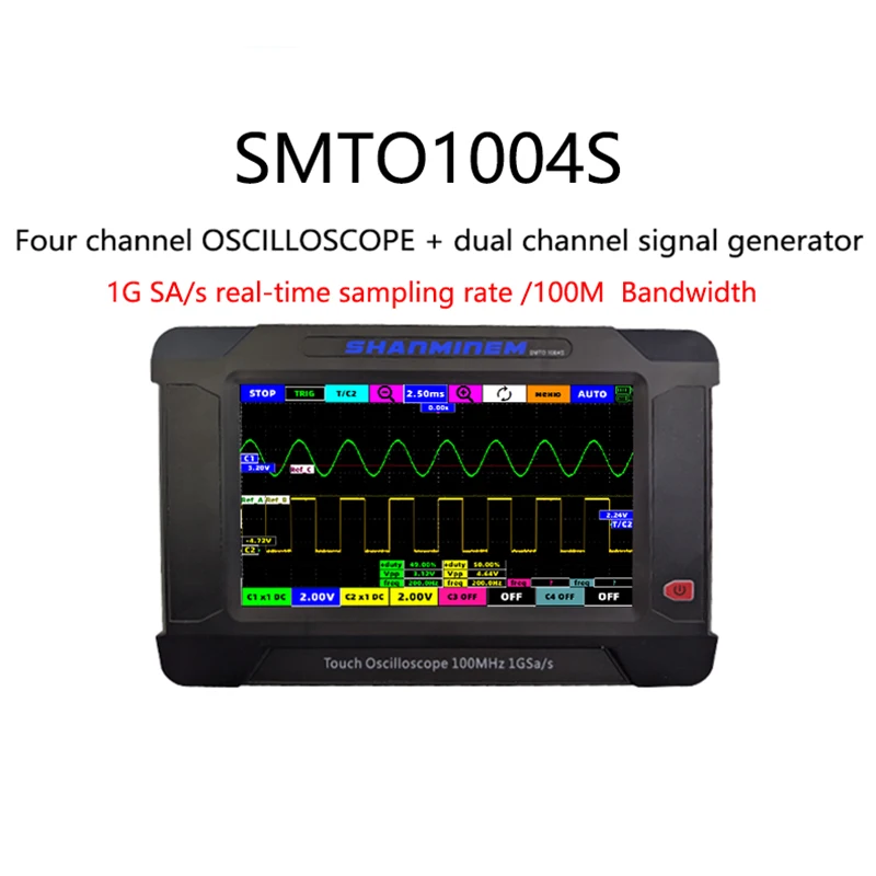 Осциллограф JINHAN SMTO1004S 4-канальный двухканальный генератор сигналов частота