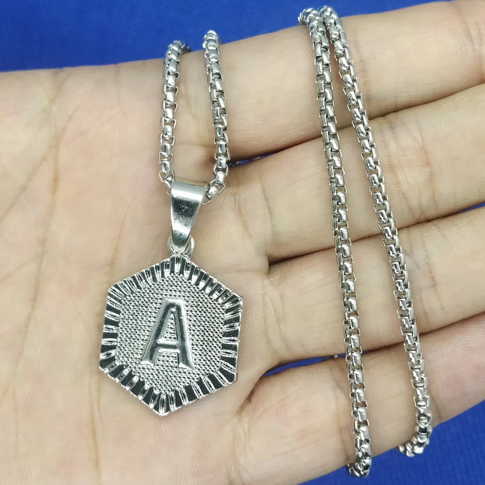 Длинное ожерелье цепочка для женщин и мужчин модная бижутерия аксессуары 26 букв