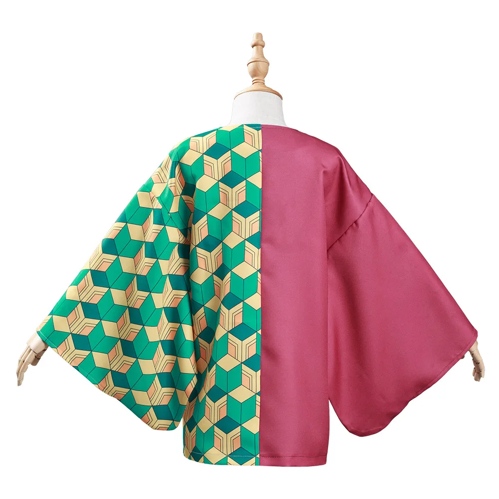 Demon Slayer: Kimetsu no Yaiba Tomioka Giyuu Cosplay Costume Kids Children Kimono Coat | Тематическая одежда и униформа
