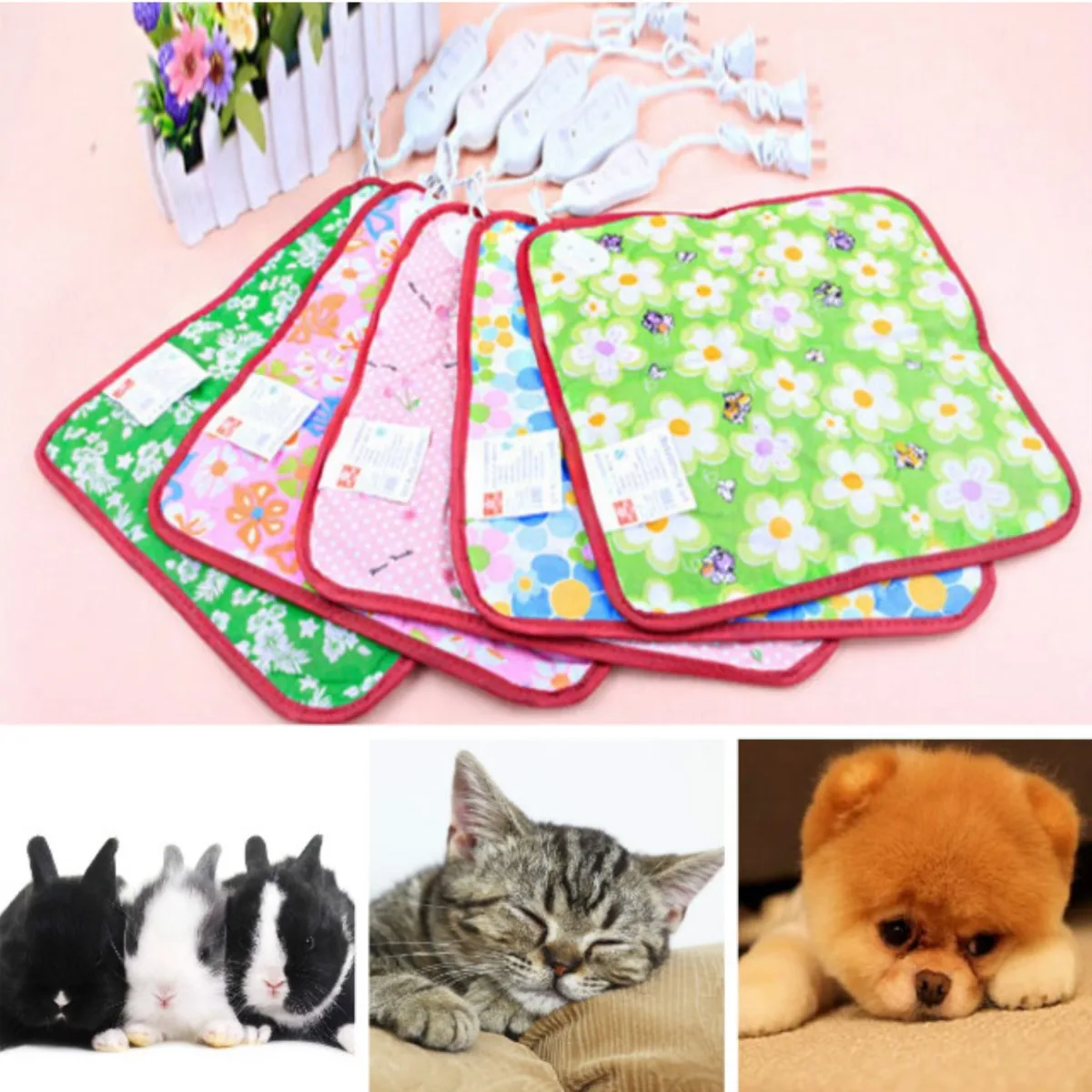 3-Mode Pet Puppy Kitten Electric Heat Pad 20W Dog Cat Bunny Heater Mat Blanket Bed Winter Pet Dog Bed Mat Blanket To Keep Warmer