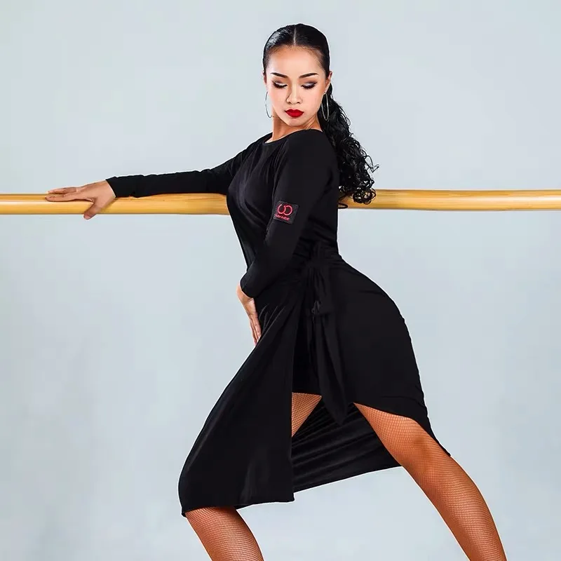 Платье для латинских танцев одежда тренировок взрослых профессиональное платье
