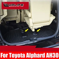 rear trunk mat car trunk leather mats parts rear boot liner styling anti dirty for toyota alphard vellfire 30 series ah30