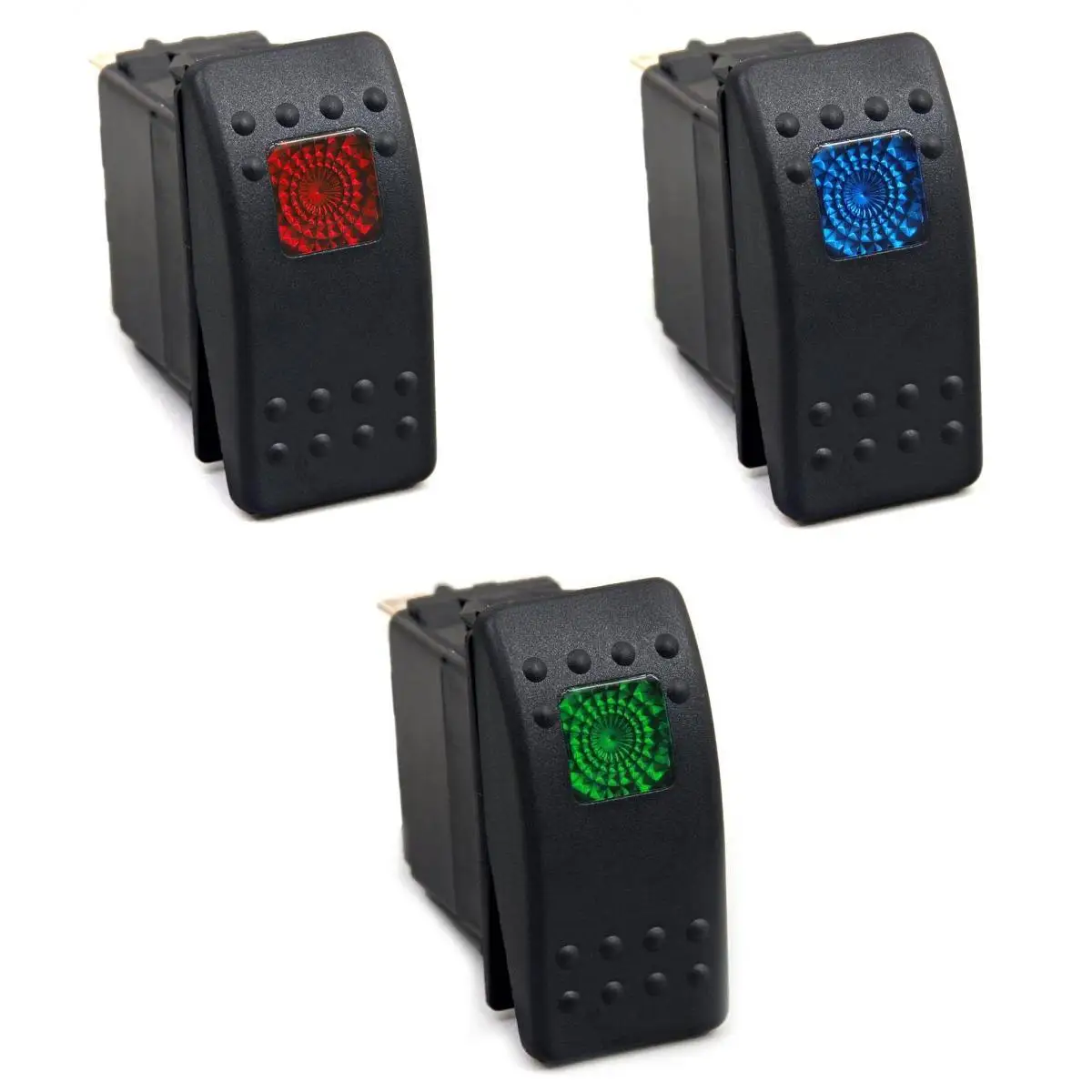 

20A 12V/10A 24V LED Light Single Lamp Rocker Switch 3 Pin On/Off Switches