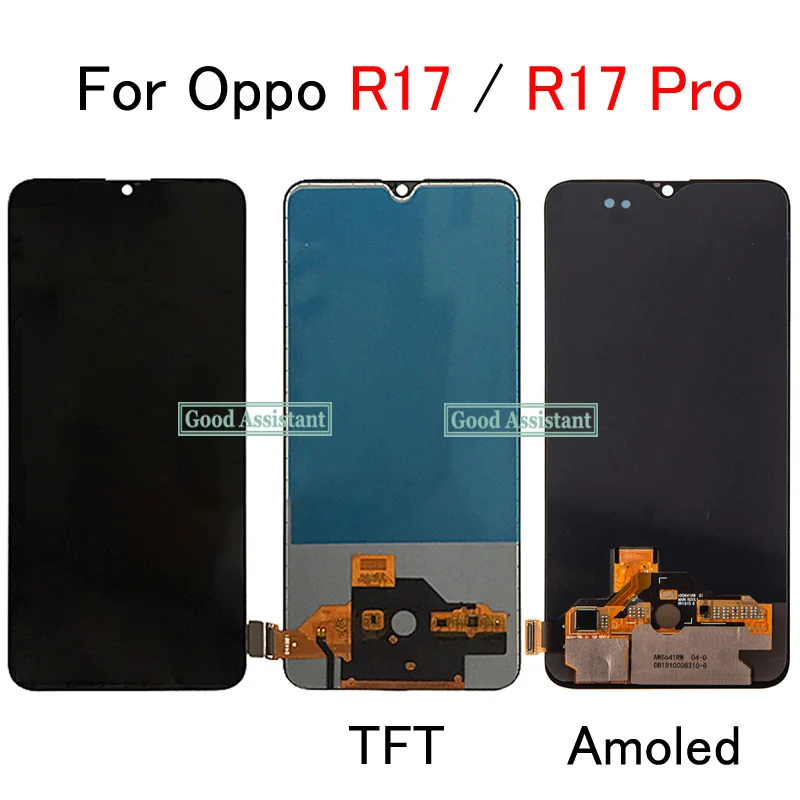 Original AMOLED / TFT Black 6.4 inch For Oppo R17 Pro RX17 Global LCD DIsplay Touch Screen Digitizer Assembly | Мобильные телефоны