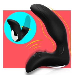 Анальный вибратор, 10 скоростей, Силиконовая пробка для массажа простаты, мастурбатор эротическая игрушки