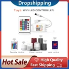 RGBRGBW светильник музыкальный пульт дистанционного управления работает с Alexa Google Home 5  24V WiFi умная Светодиодная лента с 24 кнопками