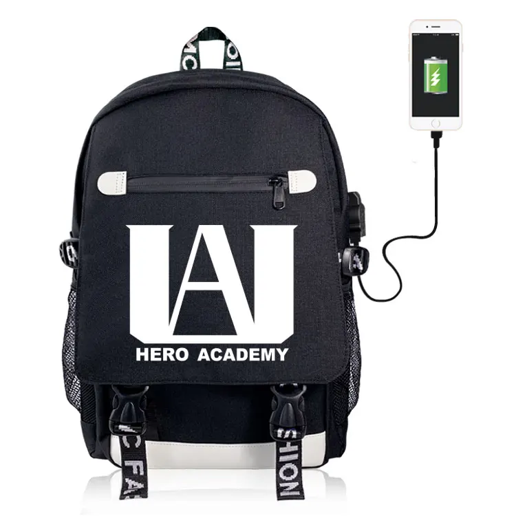 Рюкзак для косплея My Hero academic школьная сумка мессенджер через плечо на шнурке