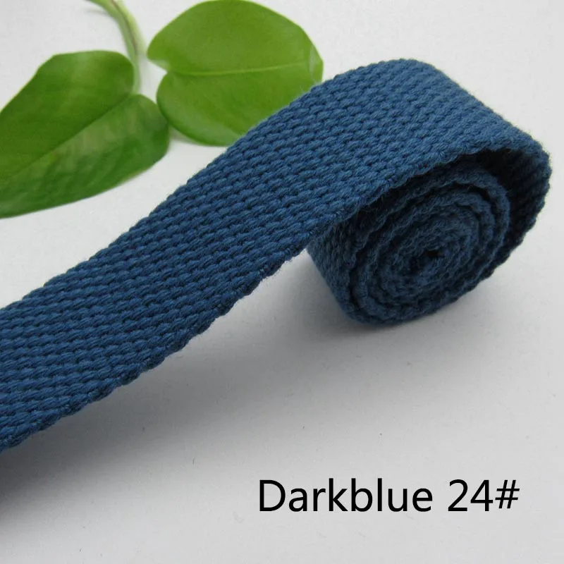 darkblue 3 метра 50 мм толщиной 2 мм холст полиэфирная хлопчатобумажная тканая лента Этикетка Лента для сумок рюкзак ремень косой привязки ленты DIY шитье ремесло - Цвет: darkblue