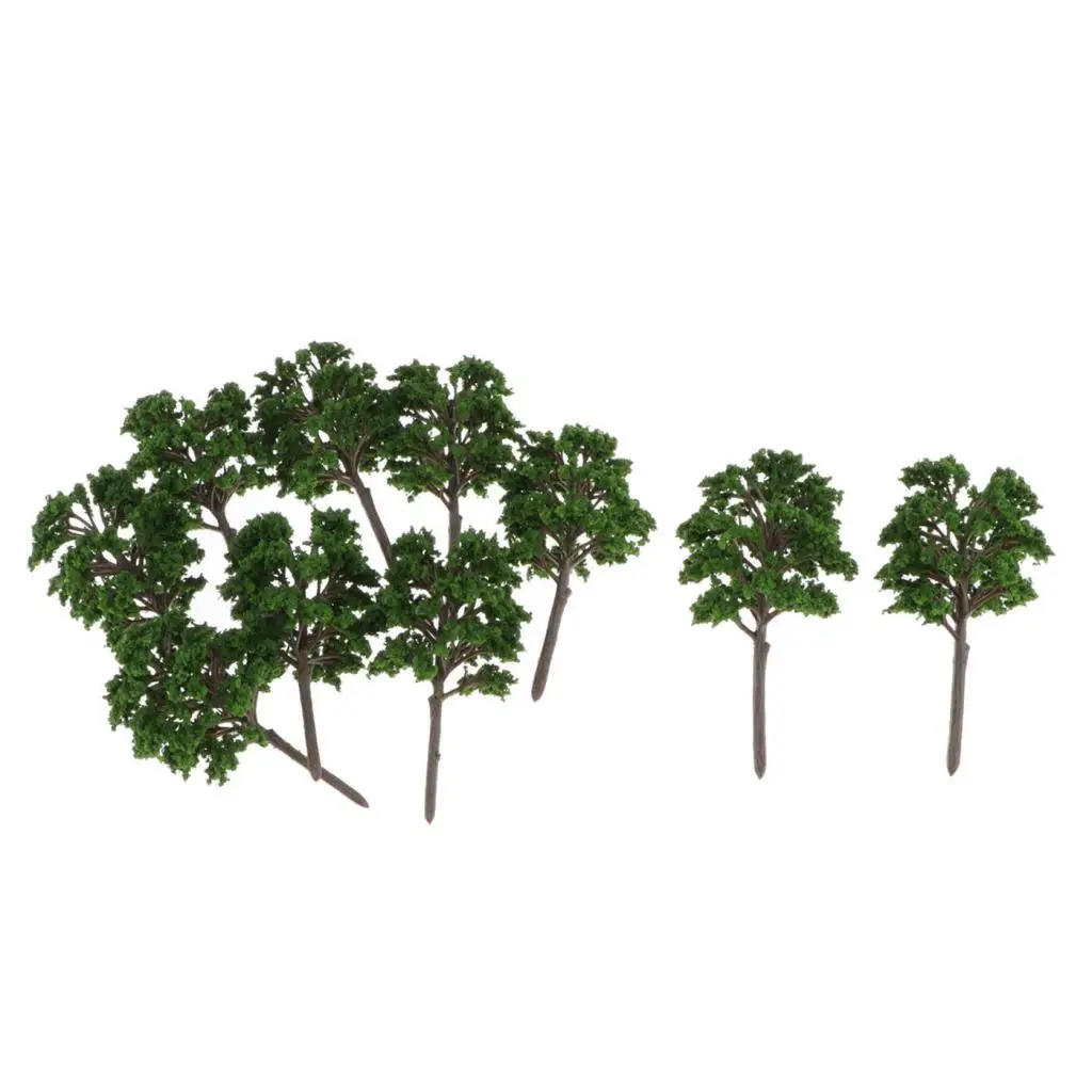 

10 Pieces Model Trees Model Train Scenery Architecture Trees Model Scenery with No Stands 3.94''