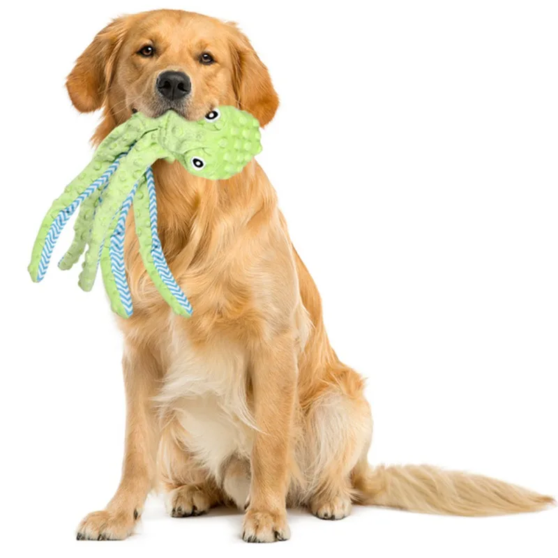 

Мягкие плюшевые игрушки для собак, Интерактивная игрушка для игр на открытом воздухе, со звуком