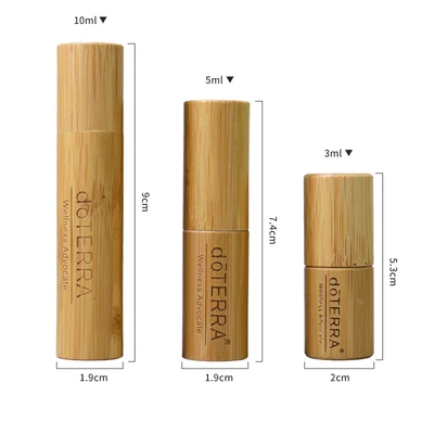 С гравировкой на заказ пустая 5 мл 10 100% из натурального бамбука косметическая