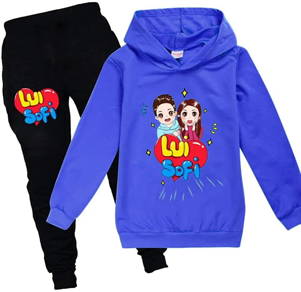 

Z&Y Youtuber Me Contro Te Clothes Set Boys Streetwear Kids Tracksuit Girls Teen Long Sleeve Sweatshirt Hoodies Pants 2pcs Sets