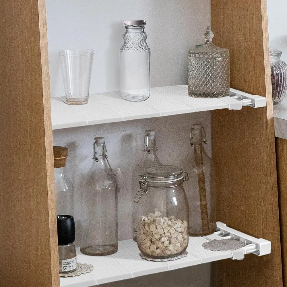 Регулируемый органайзер для шкафа полка хранения экономия места полки держатели