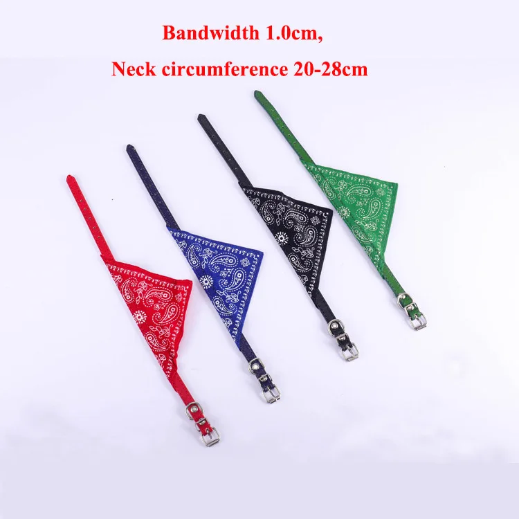 Шейный платок для маленьких собак и кошек шейный из искусственной кожи с принтом