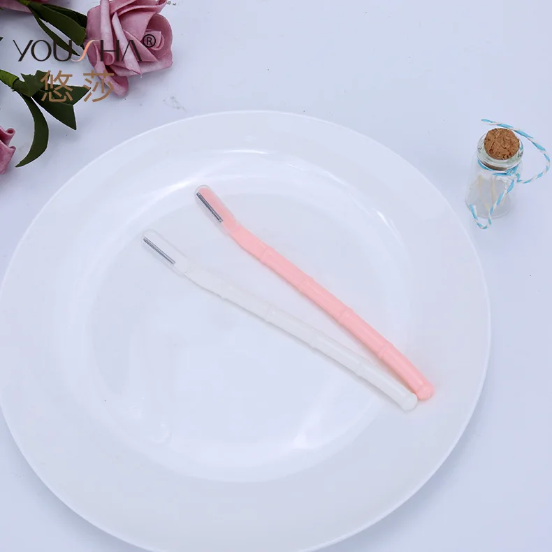 YOUSHA нескользящий изысканный нож для бровей с одним бамбуковым соединением YX112 |