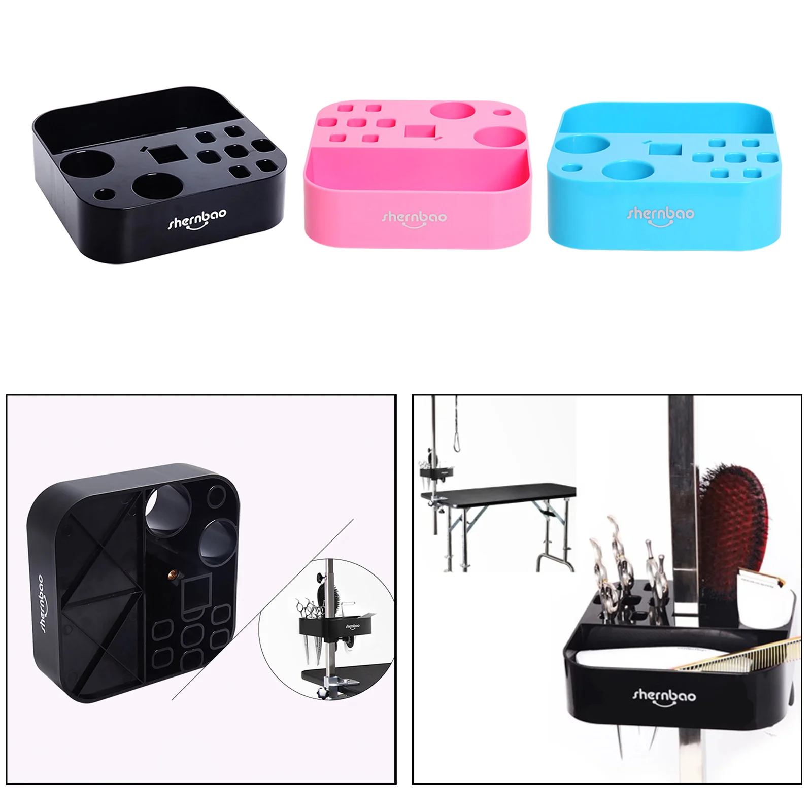 

Pet Groomer Storage Box On the bracket Shears Case Pet Scissors Holder
