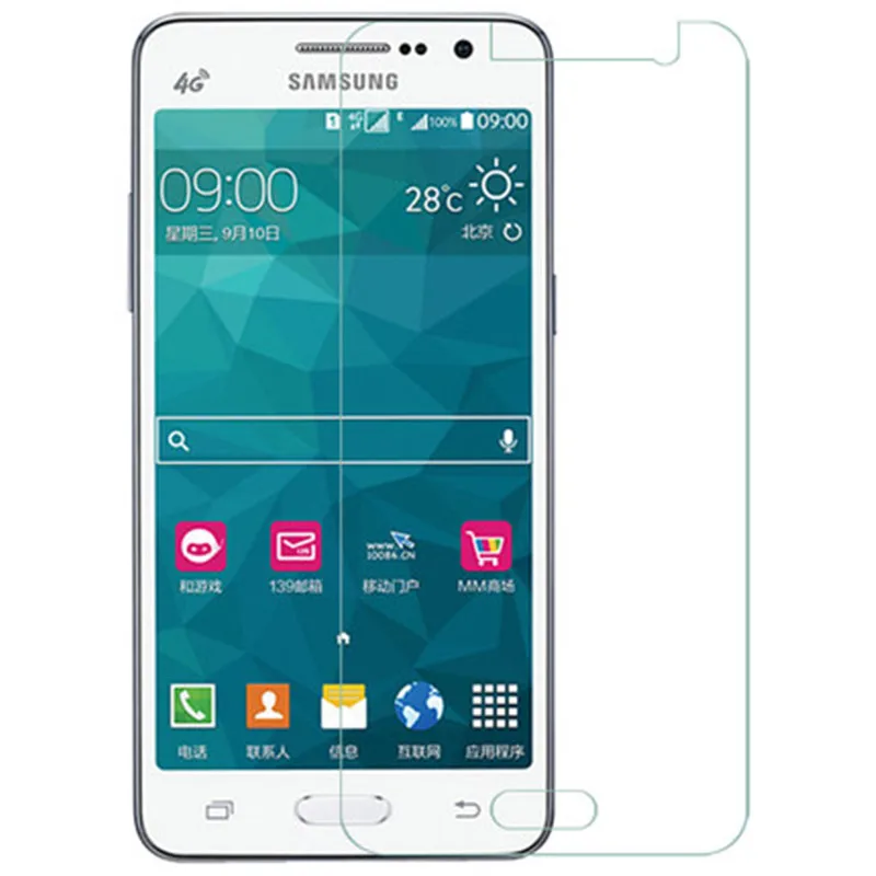 

hd on for samsung galaxy g530 g530h safety tempered screen protector glass grand prime protective film guard pelicula de vidro